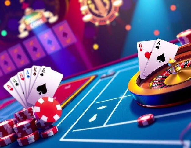 Live roulette table with dealer and spinning wheel